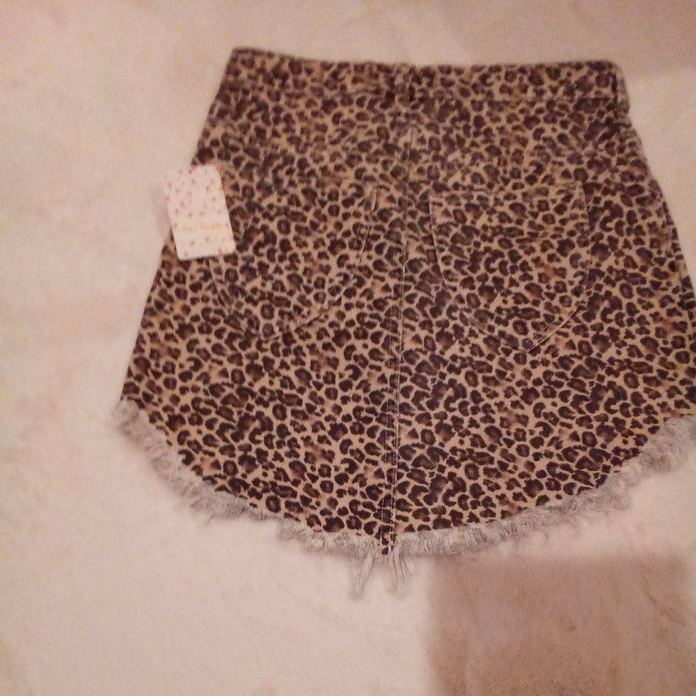 FREE PEOPLE Bailey Denim cheetah combo - Picture 3 of 9